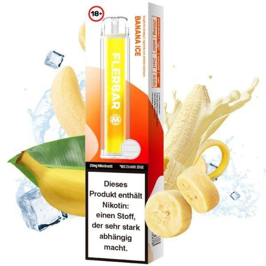 Flerbar 600 Einweg E-Zigarette - Banana Ice