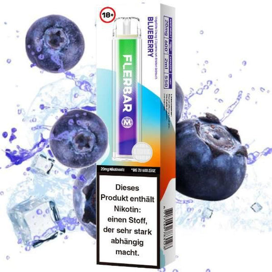 Flerbar 600 Einweg E-Zigarette - Blueberry