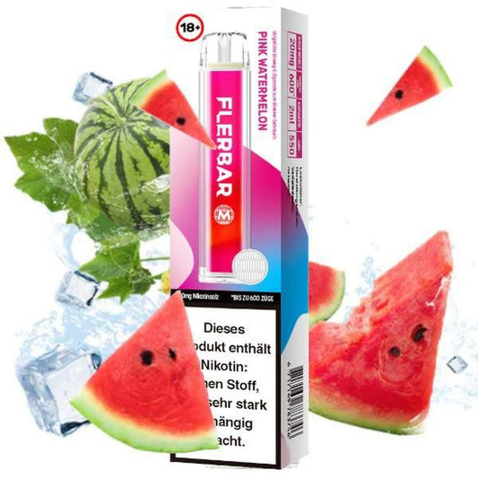 Flerbar 600 Einweg E-Zigarette - Pink Watermelon
