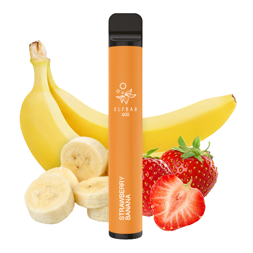Elf Bar 600 - Strawberry Banana mit Nikotin